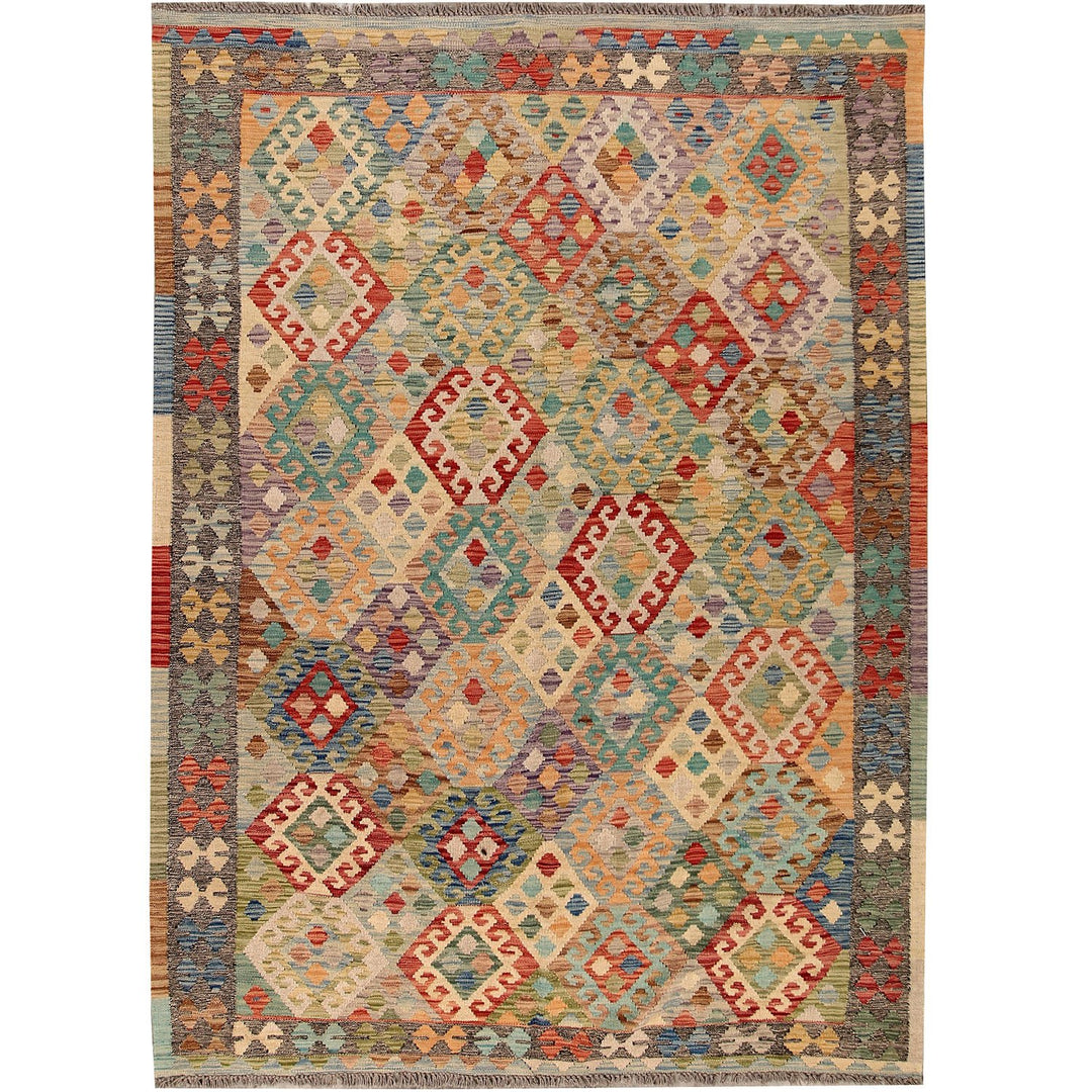 Vegetable Kilim 6' 1"  x 8' 2"  (ft) - No. AL84672 - ALRUG Rug Store