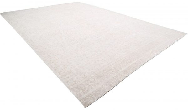 Ivory Pakistani Artemix Rug 12'11" x 18'6" Hand-Knotted view 12