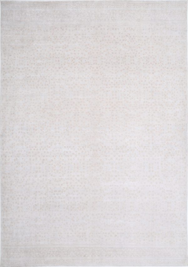 Ivory Pakistani Artemix Rug 12'11" x 18'6" Hand-Knotted view 11