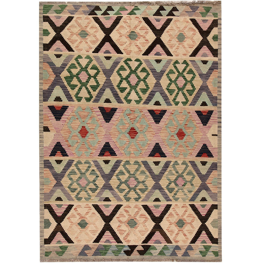 Vegetable Kilim 5' 8"  x 8' 1"  (ft) - No. AL27614 - ALRUG Rug Store