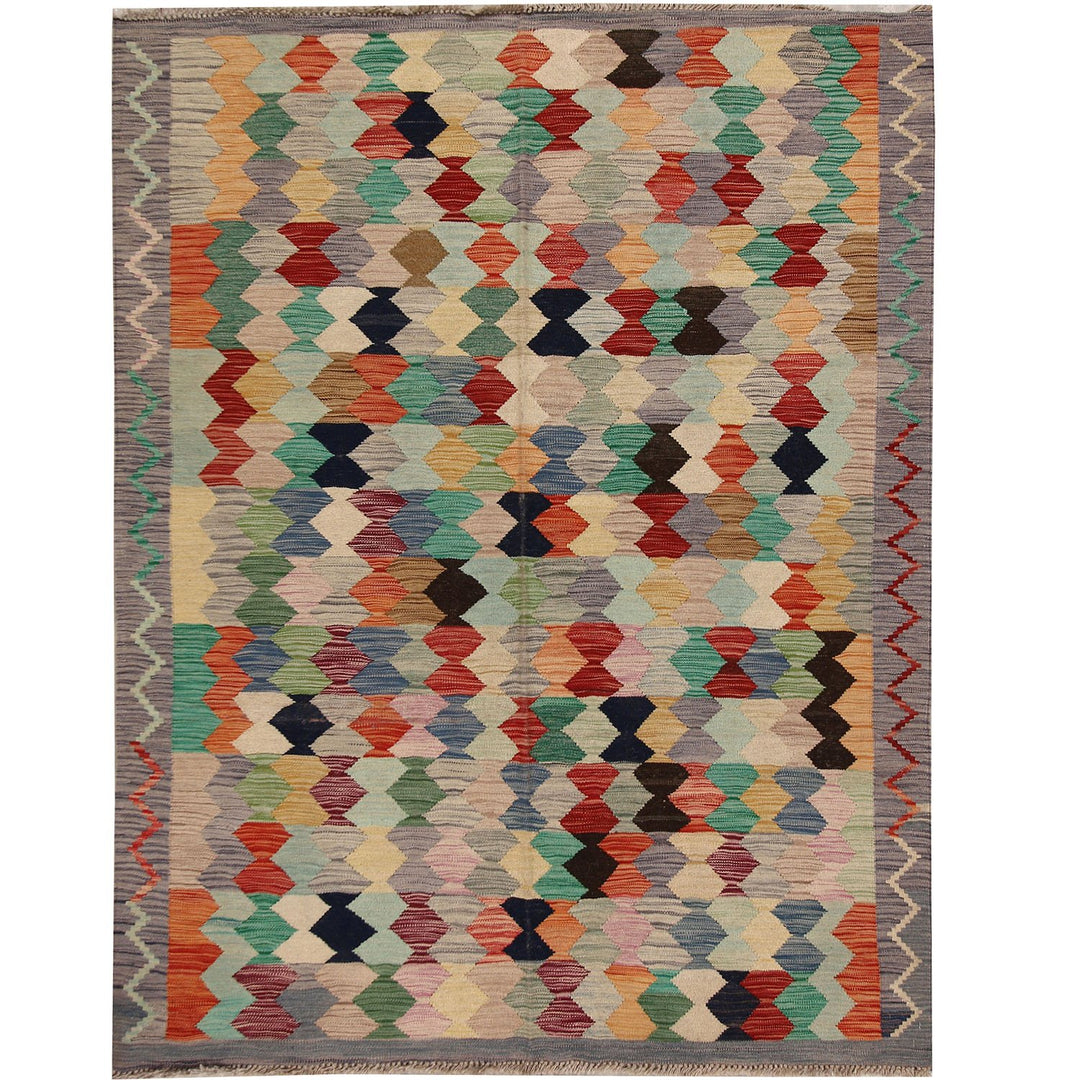 Vegetable Kilim 4' 9 x 6' 4 (ft) - No. AL74635 - ALRUG Rug Store
