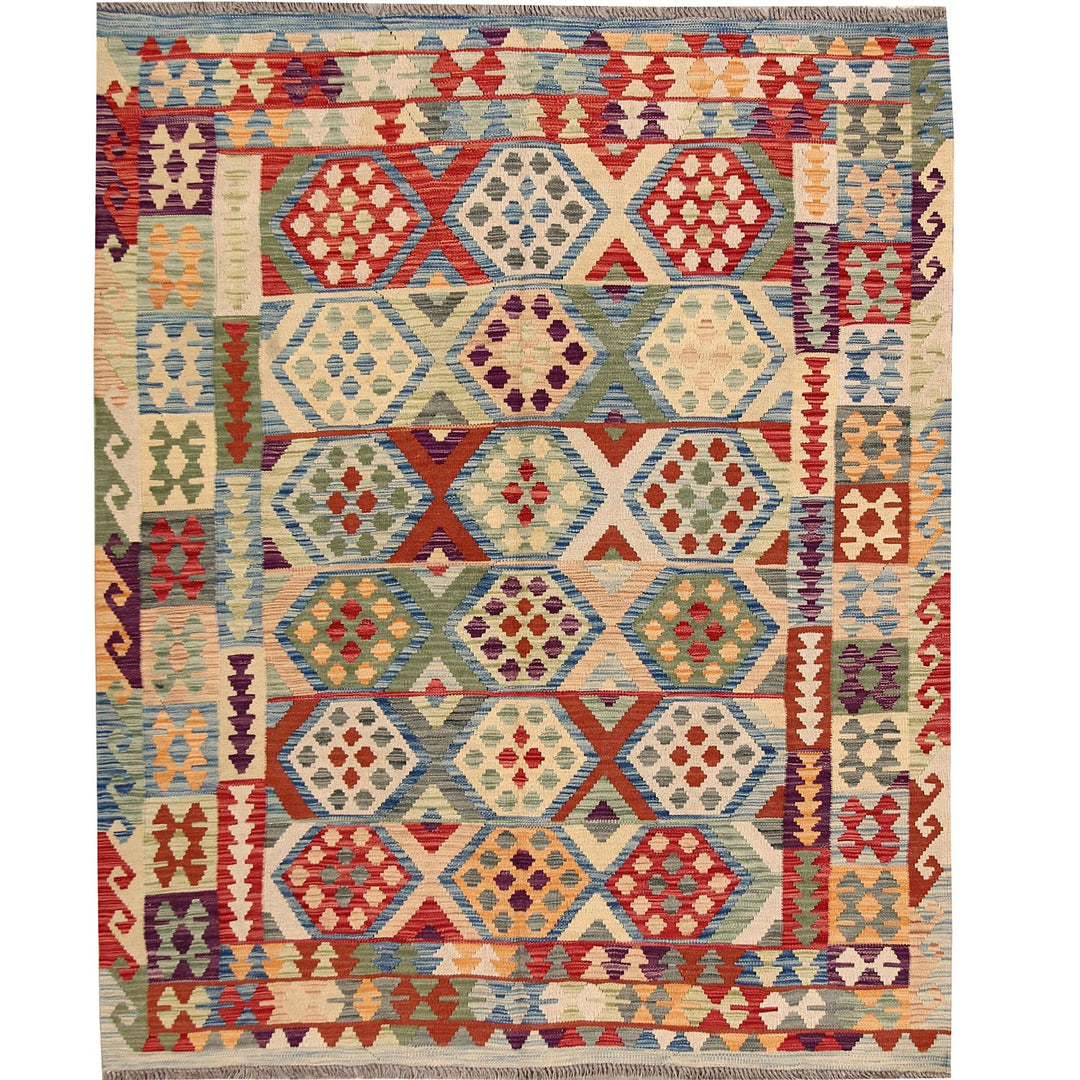 Vegetable Kilim 5' 2 x 6' 2 (ft) - No. AL61811 - ALRUG Rug Store