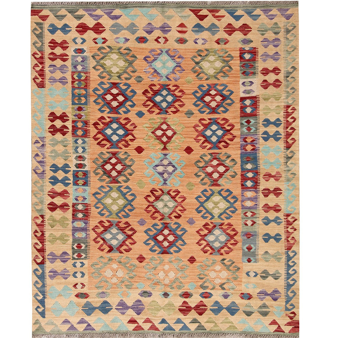 Vegetable Kilim 5' x 6' 2 (ft) - No. AL22649 - ALRUG Rug Store