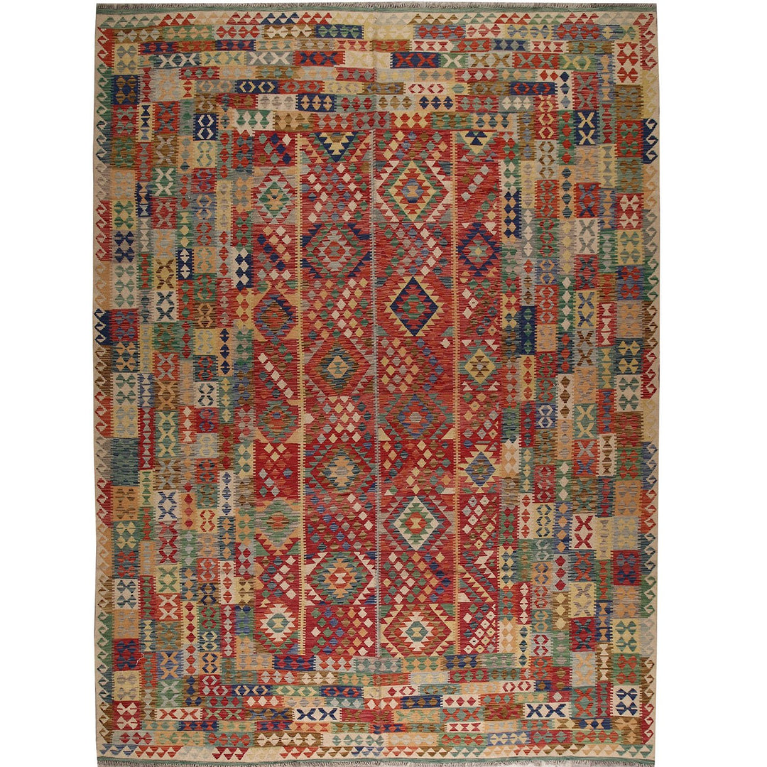 Vegetable Kilim 9' 9 x 13' 1 (ft) - No. AL33055 - ALRUG Rug Store
