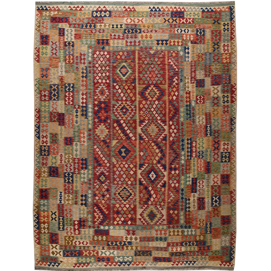 Vegetable Kilim 9' 8 x 13' (ft) - No. AL31906 - ALRUG Rug Store