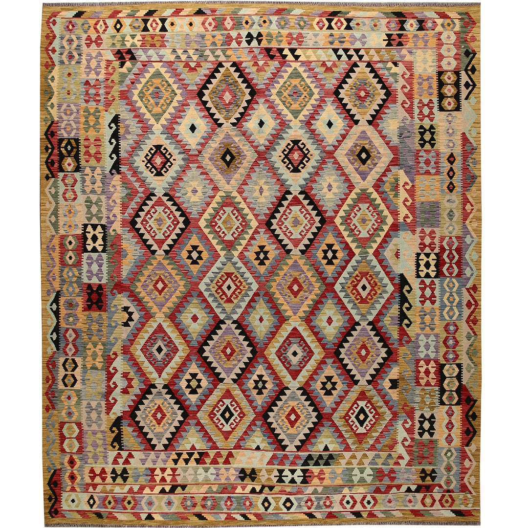 Vegetable Kilim 9' 1 x 11' 1 (ft) - No. AL47868 - ALRUG Rug Store