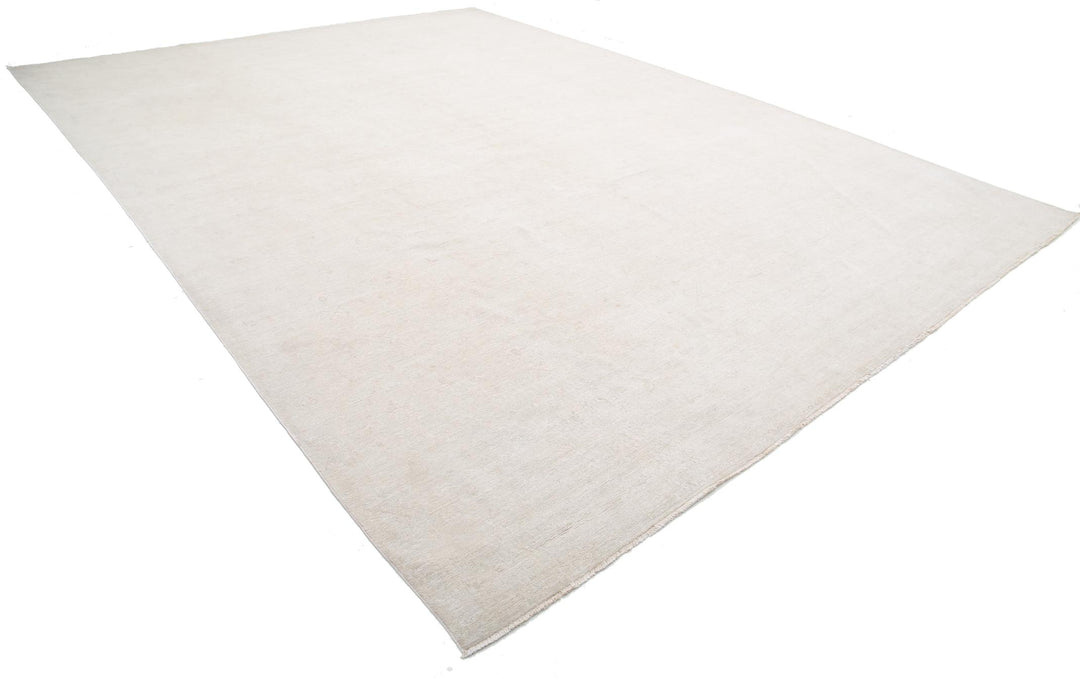 Ivory Pakistani Artemix Rug 12'0" x 16'2" Hand-Knotted detail