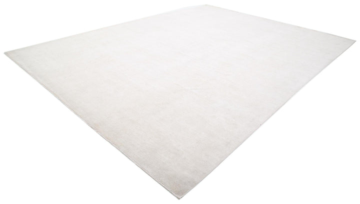 Ivory Pakistani Artemix Rug 12'0" x 16'2" Hand-Knotted view 9
