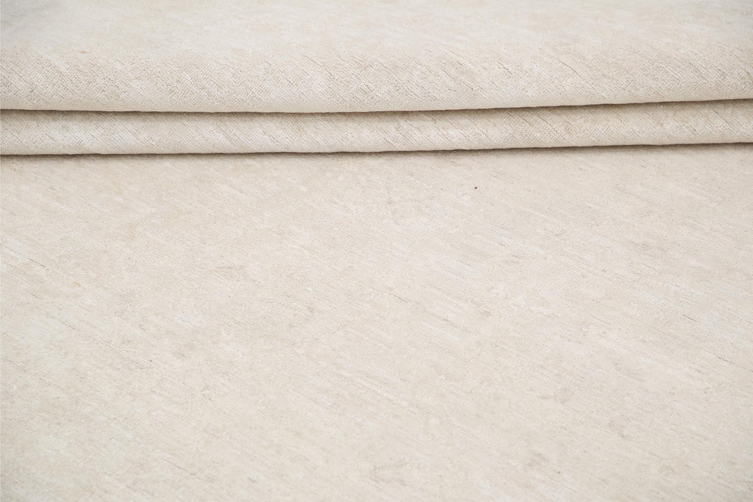 Ivory Pakistani Artemix Rug 12'0" x 16'2" Hand-Knotted pattern