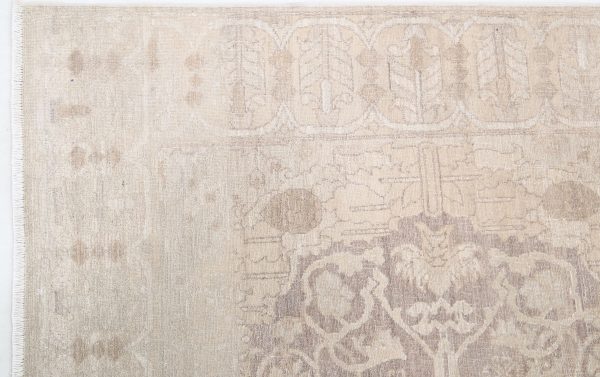 Gold Afghan Ariana Runner 4' 1" x 14' 3" Hand-Knotted view 16