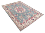 Kazak 5’ 1″ x 7’ 2″ - No. AV27711 - ALRUG Rug Store