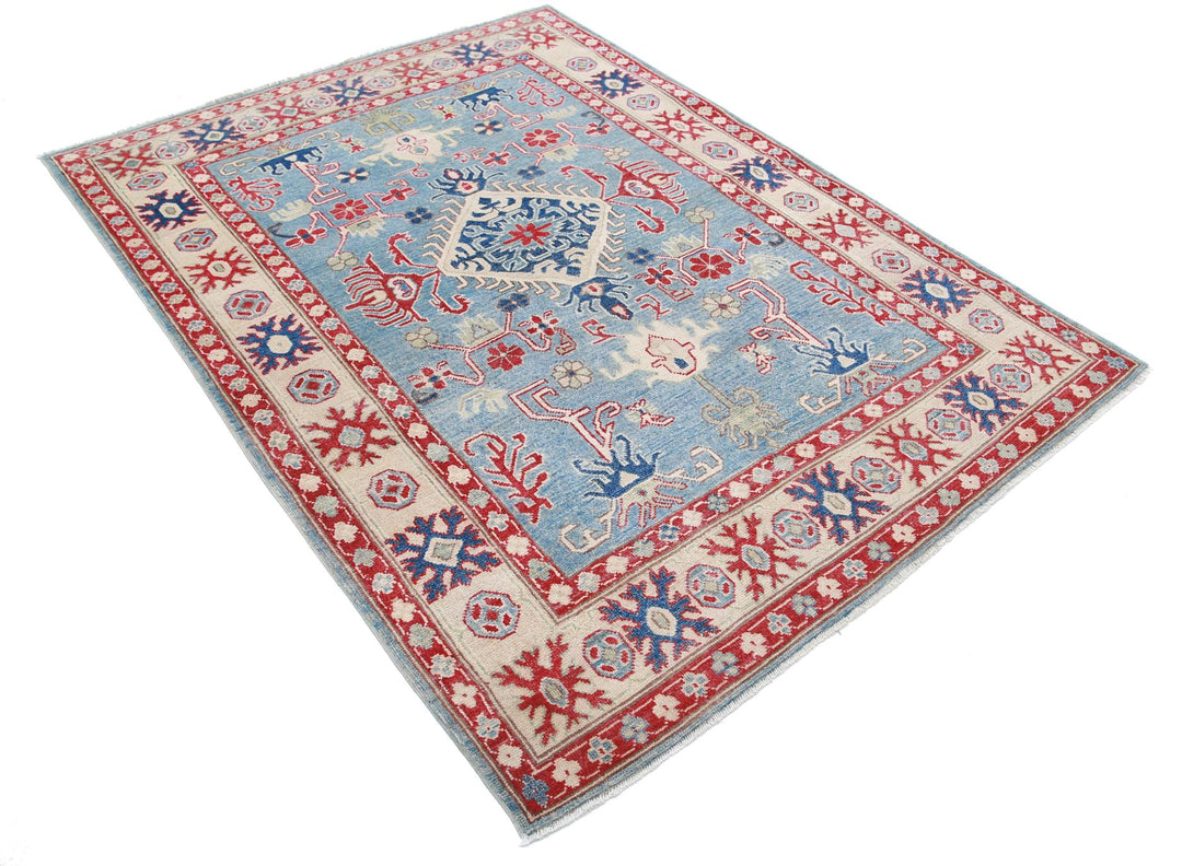 Kazak 4’ 10” x 6’ 7″ - No. AV56726 - ALRUG Rug Store