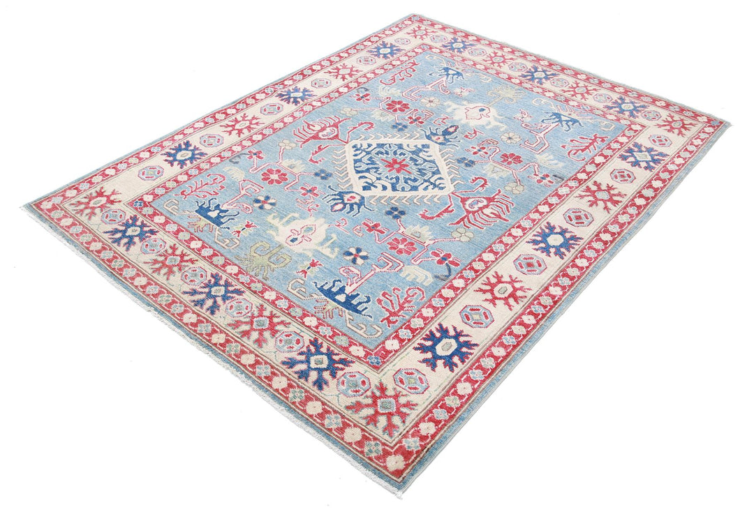 Kazak 4’ 10” x 6’ 7″ - No. AV56726 - ALRUG Rug Store