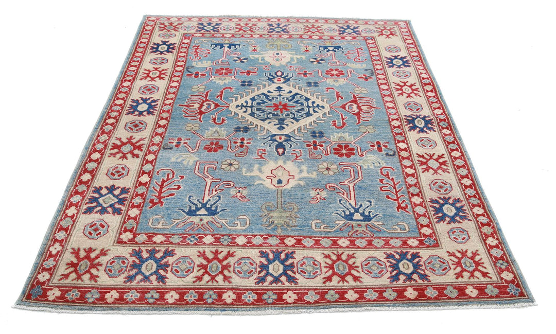 Kazak 4’ 10” x 6’ 7″ - No. AV56726 - ALRUG Rug Store