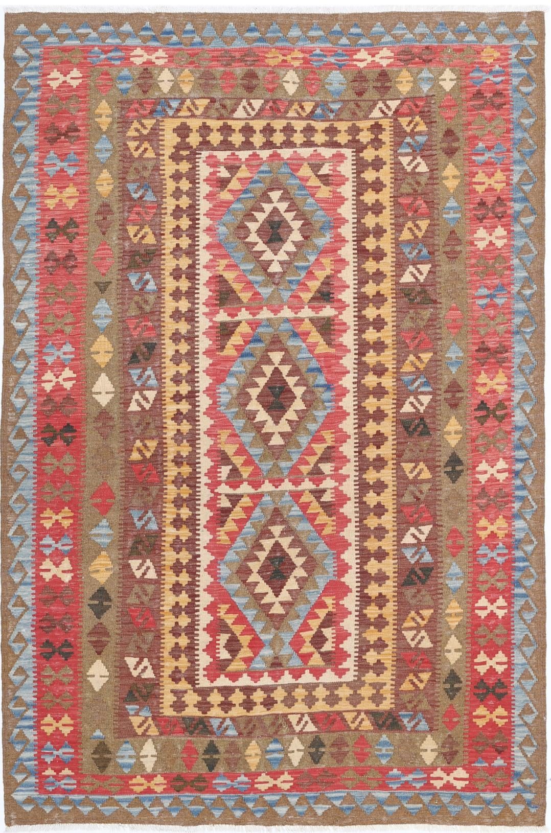 Kilim 5’ 2″ x 7’ 9″ - No. AV94246 - ALRUG Rug Store