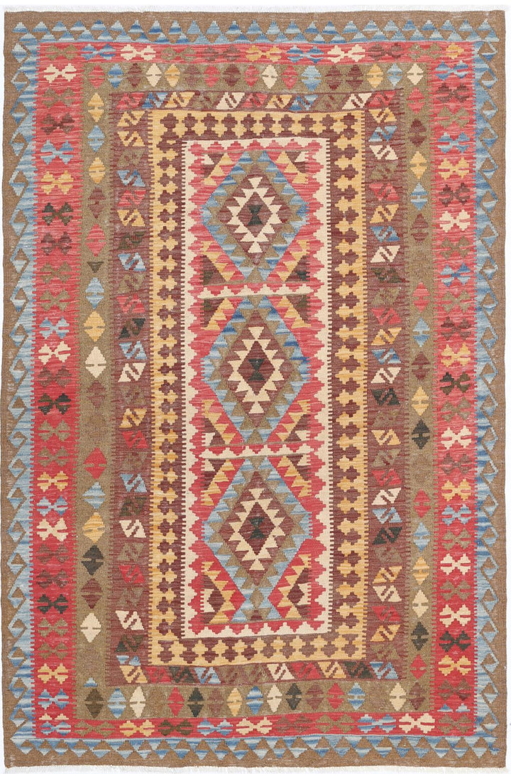 Kilim 5’ 2″ x 7’ 9″ - No. AV94246 - ALRUG Rug Store