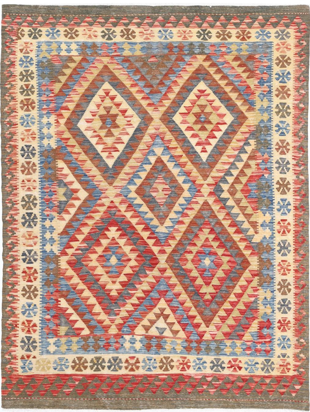Kilim 5’ 2″ x 6’ 8″ - No. AV62370 - ALRUG Rug Store