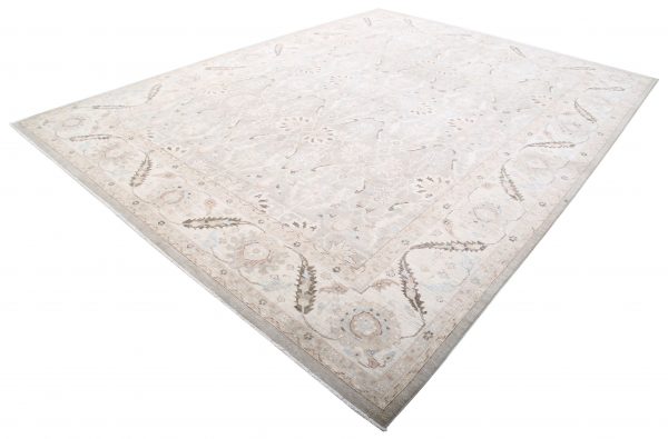 Grey Pakistani Tabriz Rug 10' 3" x 13' 10" Hand-Knotted view