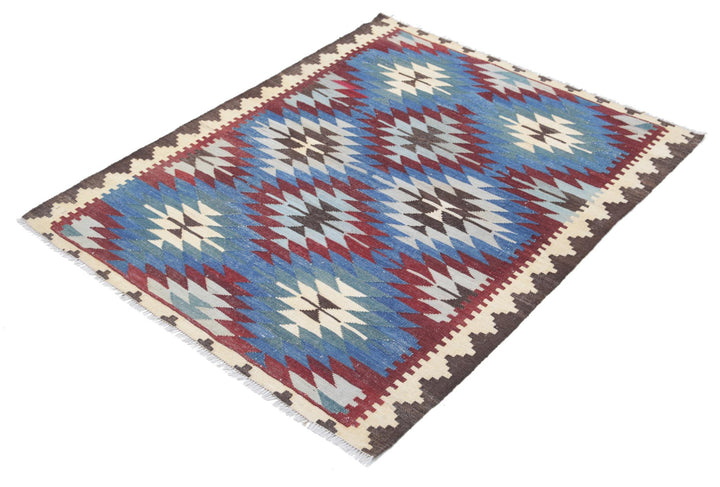 Kilim 3’ 5″ x 4’ 6″ - No. AV62536 - ALRUG Rug Store
