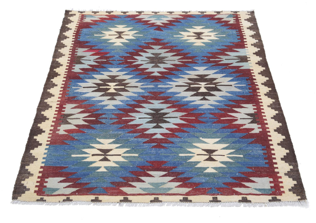 Kilim 3’ 5″ x 4’ 6″ - No. AV62536 - ALRUG Rug Store