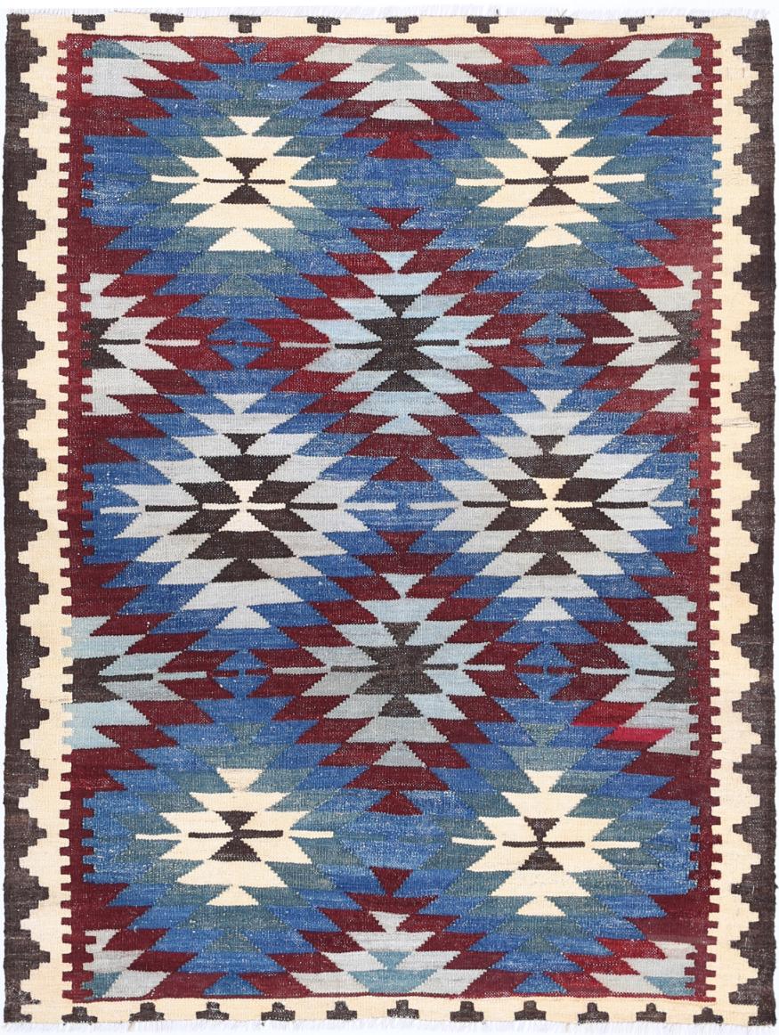 Kilim 3’ 5″ x 4’ 6″ - No. AV62536 - ALRUG Rug Store