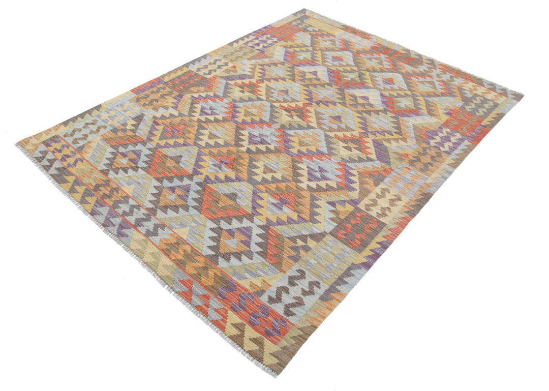Kilim 4’ 9″ x 6’ 6″ - No. AV19508 - ALRUG Rug Store