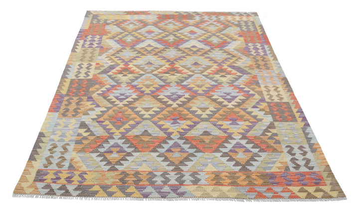 Kilim 4’ 9″ x 6’ 6″ - No. AV19508 - ALRUG Rug Store