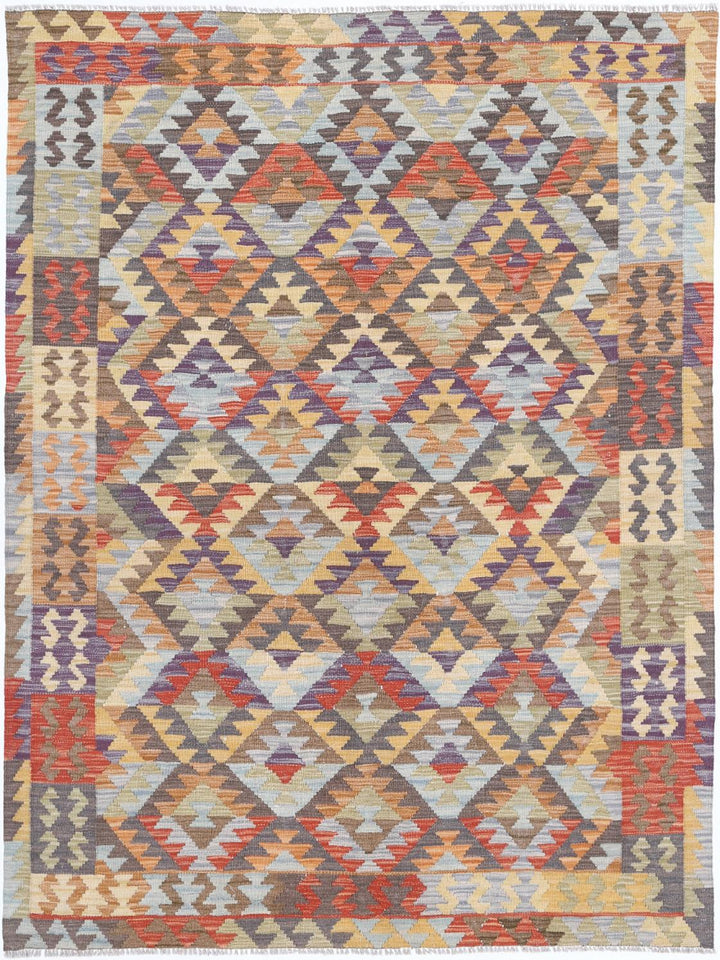 Kilim 4’ 9″ x 6’ 6″ - No. AV19508 - ALRUG Rug Store