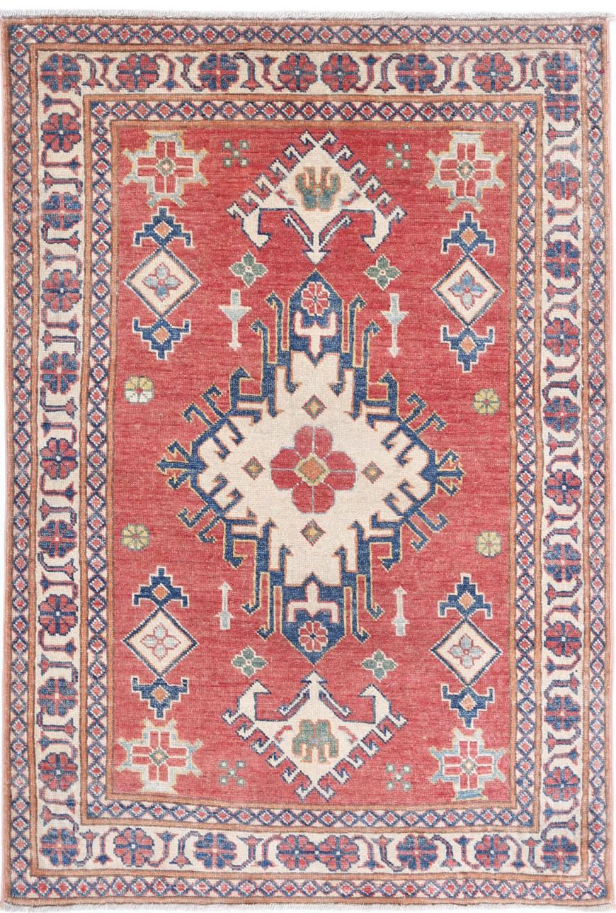 Kazak 3’ 2″ x 4’ 8″ - No. AV22785 - ALRUG Rug Store