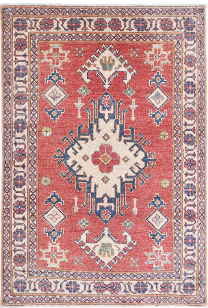 Kazak 3’ 2″ x 4’ 8″ - No. AV22785 - ALRUG Rug Store