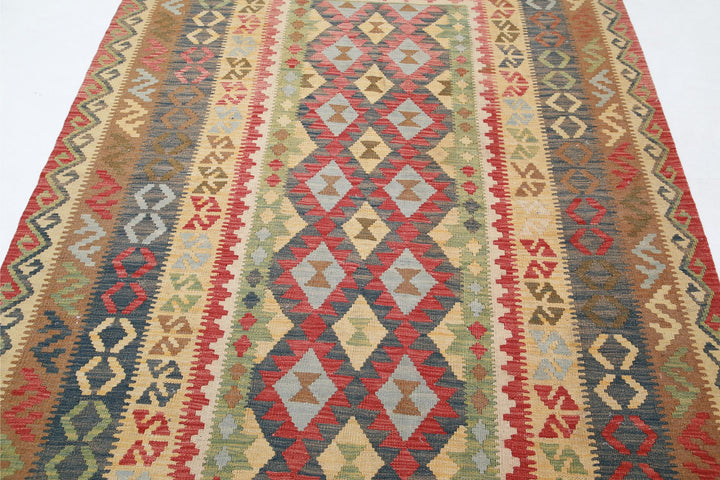 Kilim 5’ 6″ x 7’ 8″ - No. AV45228 - ALRUG Rug Store