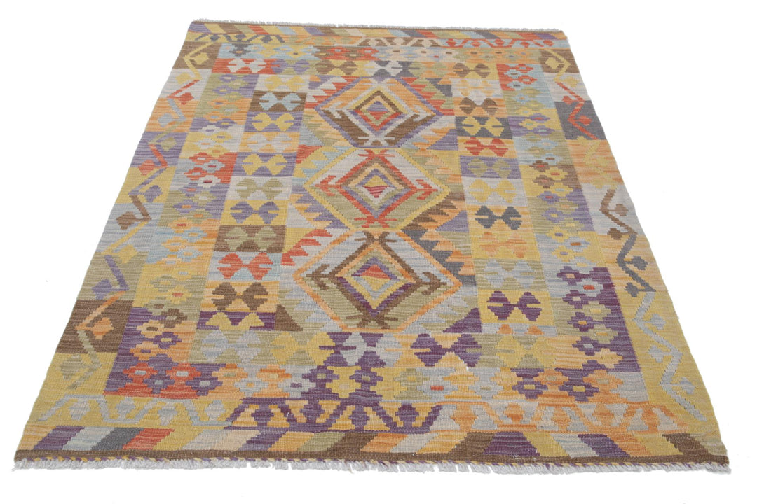 Kilim 4’ 3″ x 5’ 9″ - No. AV32137 - ALRUG Rug Store