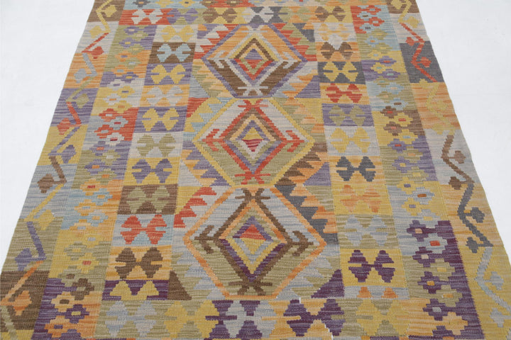 Kilim 4’ 3″ x 5’ 9″ - No. AV32137 - ALRUG Rug Store