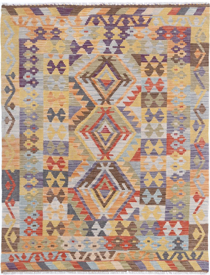 Kilim 4’ 3″ x 5’ 9″ - No. AV32137 - ALRUG Rug Store