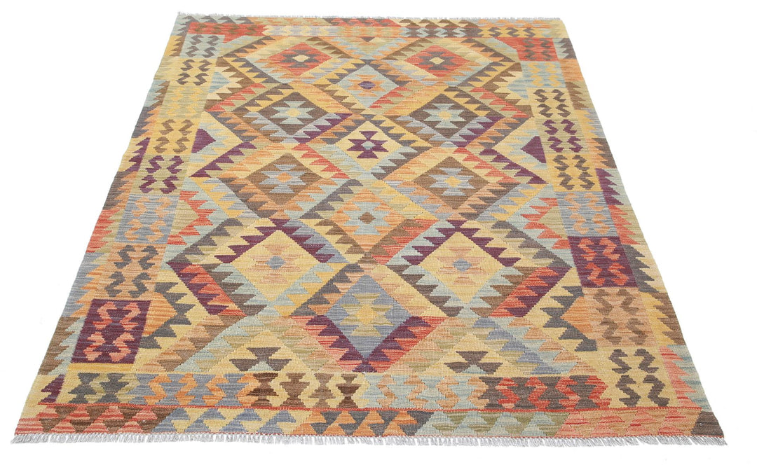 Kilim 4’ 9″ x 6’ 6″ - No. AV71852 - ALRUG Rug Store