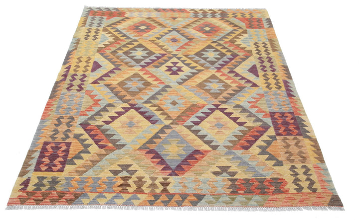 Kilim 4’ 9″ x 6’ 6″ - No. AV71852 - ALRUG Rug Store