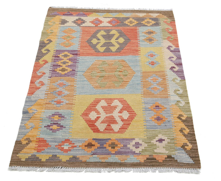 Kilim 2’ 8″ x 4’ 1″ - No. AV46477 - ALRUG Rug Store
