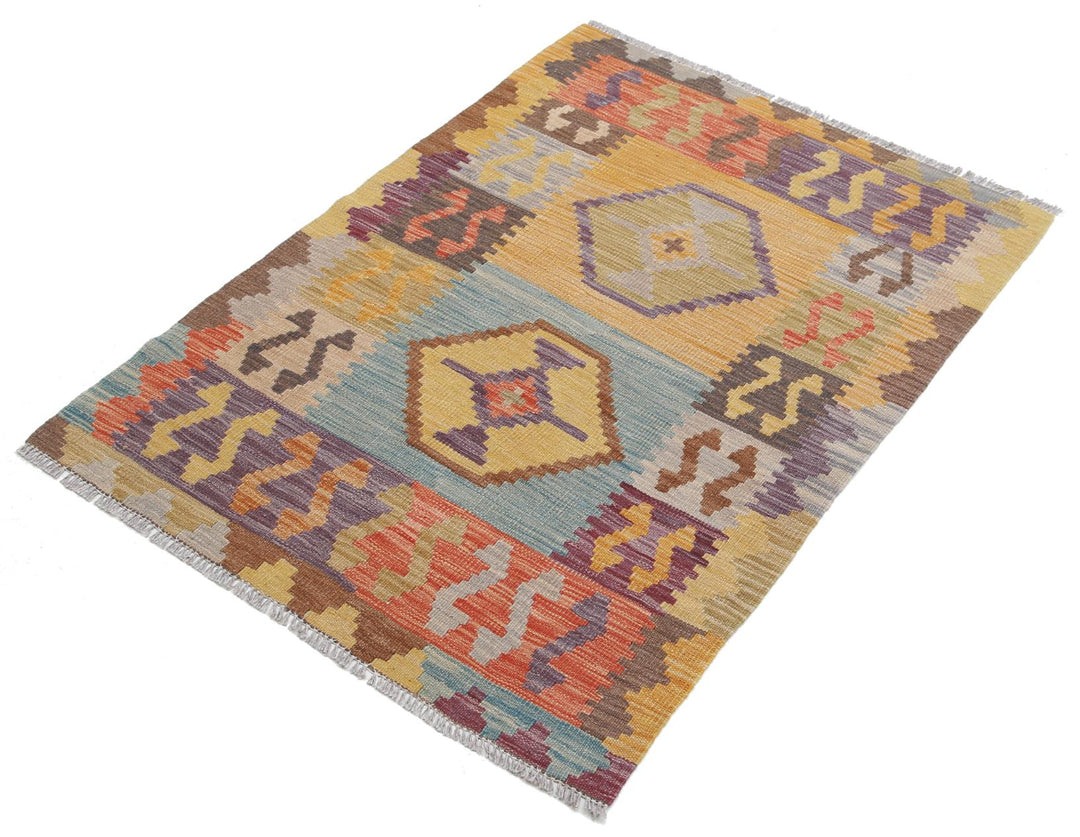 Kilim 2’ 9″ x 3’ 11” - No. AV10974 - ALRUG Rug Store
