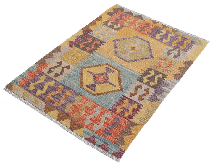 Kilim 2’ 9″ x 3’ 11” - No. AV10974 - ALRUG Rug Store