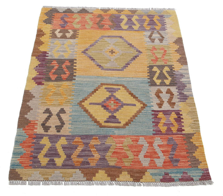 Kilim 2’ 9″ x 3’ 11” - No. AV10974 - ALRUG Rug Store