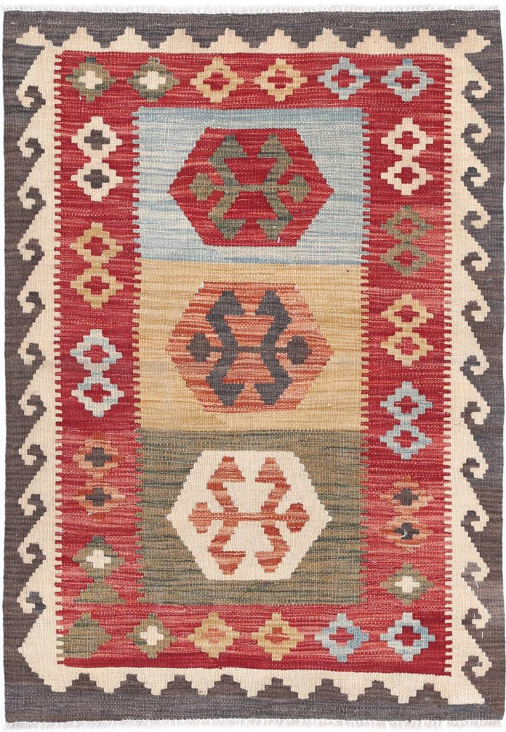 Kilim 2’ 8″ x 4’ 0″ - No. AV84073 - ALRUG Rug Store