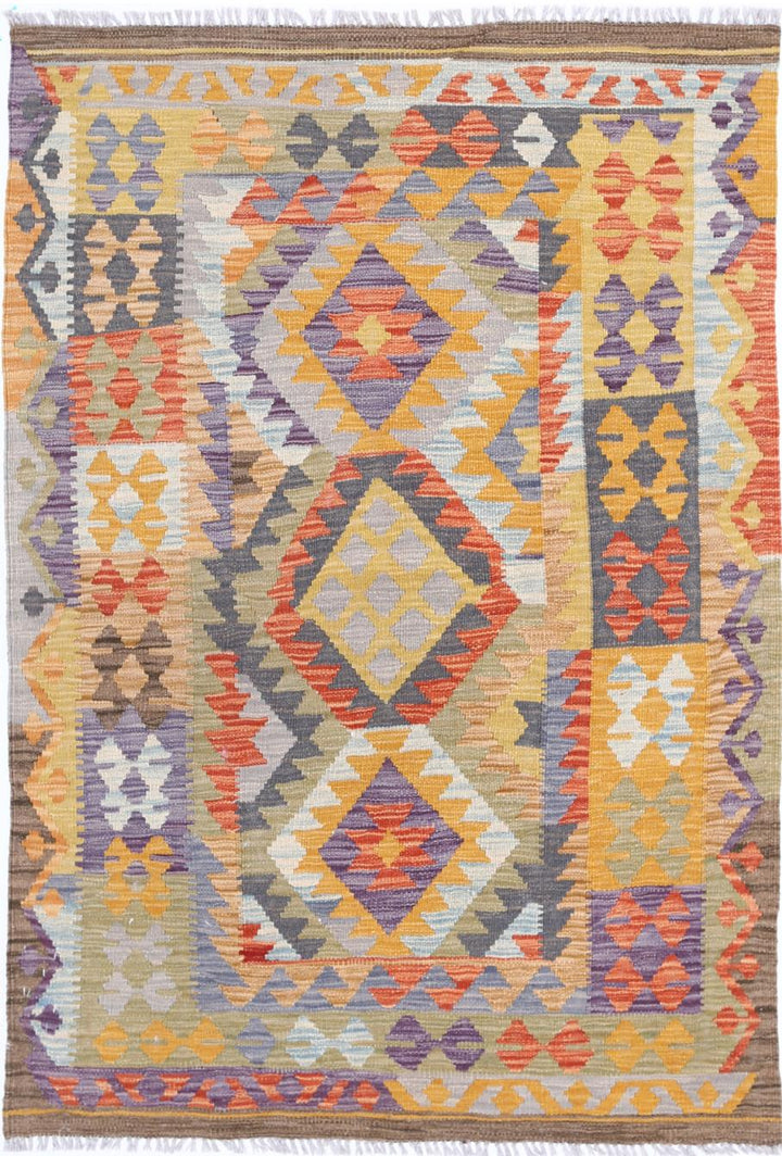 Kilim 3’ 4″ x 4’ 10” - No. AV80513 - ALRUG Rug Store