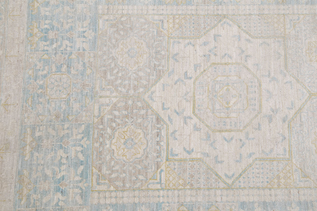Hand Knotted Fine Mamluk Wool Rug 12' 8" x 17' 1" - No. AT21020
