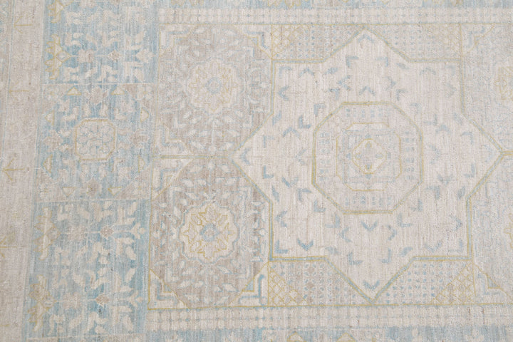 Hand Knotted Fine Mamluk Wool Rug 12' 8" x 17' 1" - No. AT21020