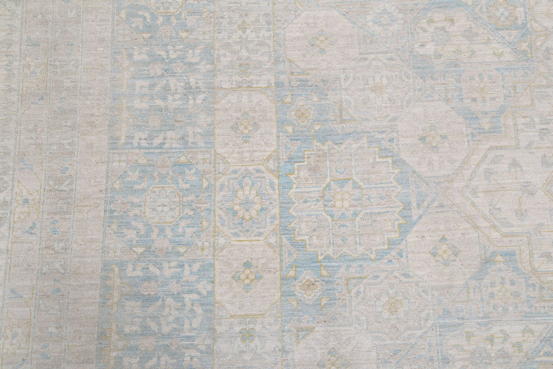Hand Knotted Fine Mamluk Wool Rug 12' 8" x 17' 1" - No. AT21020