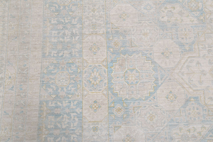 Hand Knotted Fine Mamluk Wool Rug 12' 8" x 17' 1" - No. AT21020