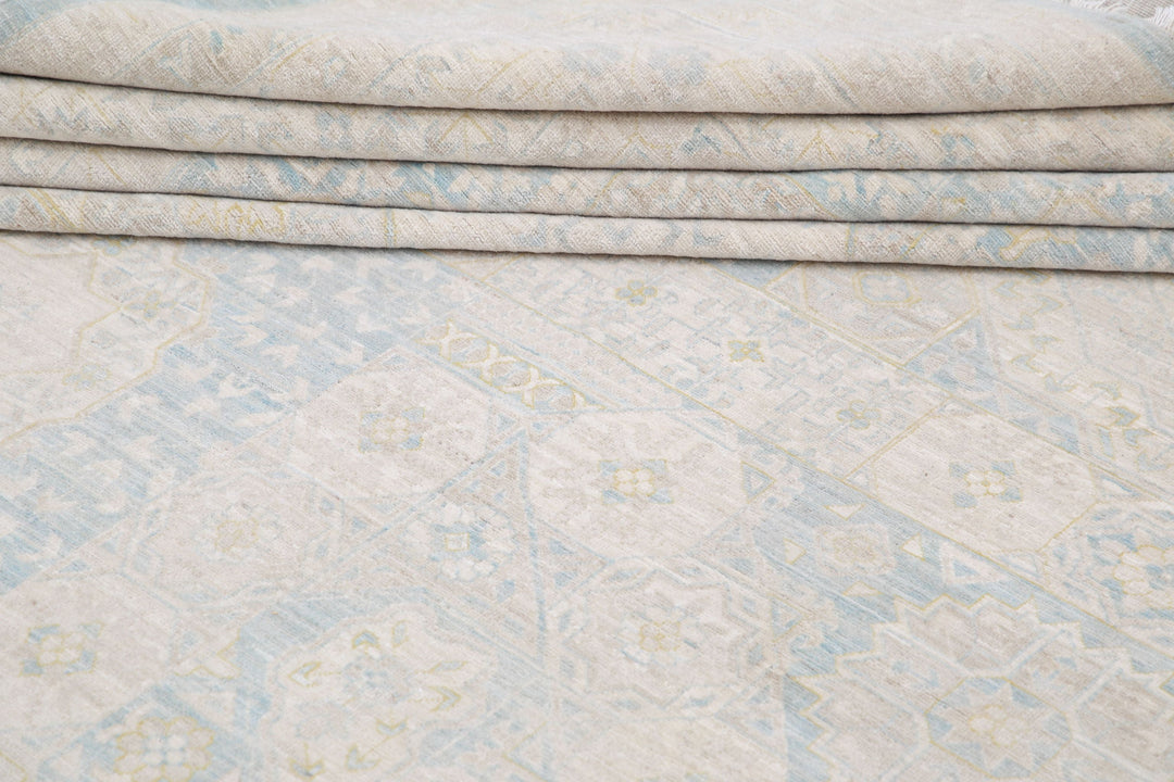 Hand Knotted Fine Mamluk Wool Rug 12' 8" x 17' 1" - No. AT21020