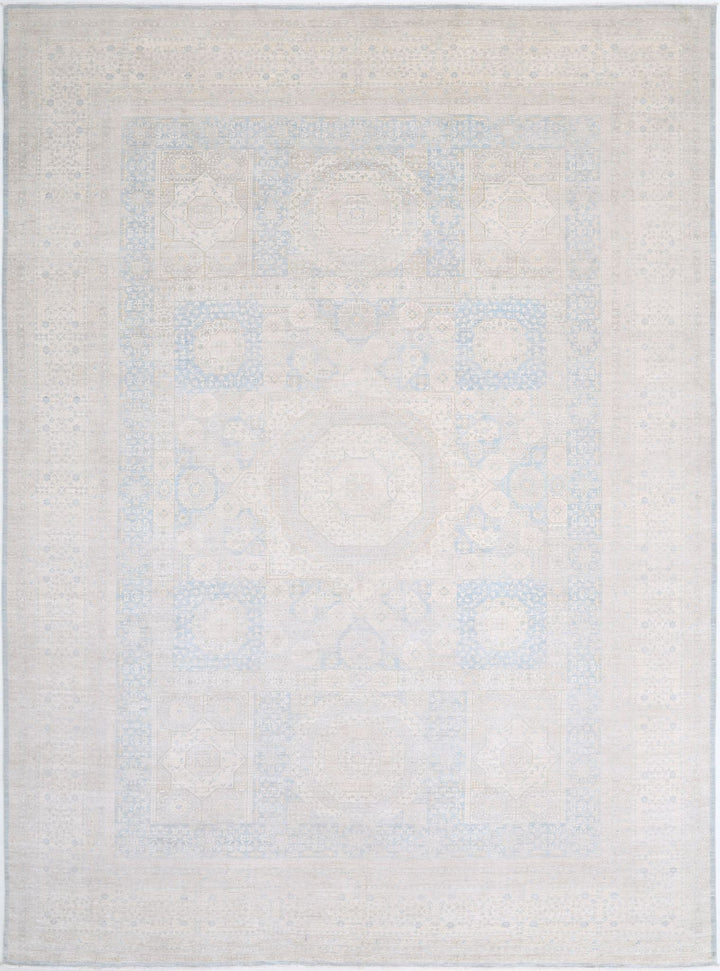 Hand Knotted Fine Mamluk Wool Rug 12' 8" x 17' 1" - No. AT21020