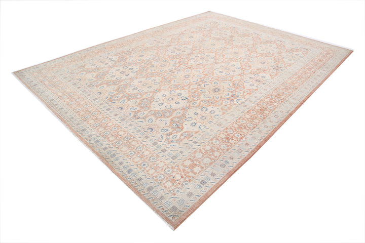 Hand Knotted Fine Ariana Tabriz Wool Rug 9' 1" x 12' 4" - No. AT12155