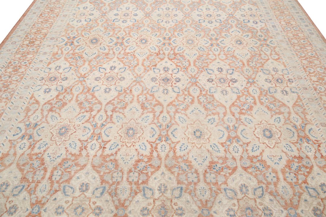 Hand Knotted Fine Ariana Tabriz Wool Rug 9' 1" x 12' 4" - No. AT12155